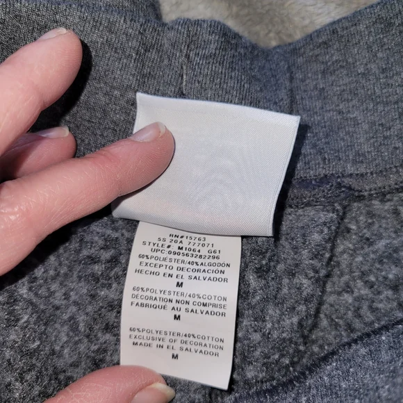 Champion Men's Gray Sweatpants with Drawstring - Picture 3 of 7